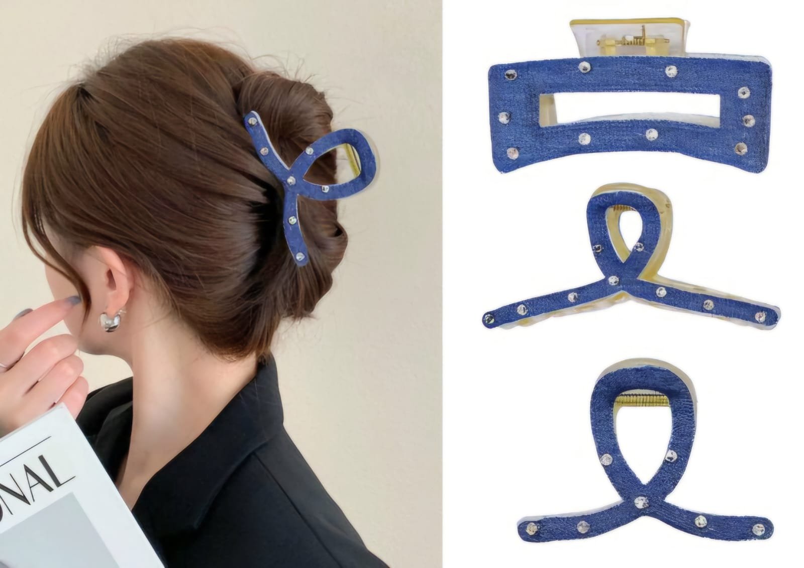 Random Design Denim Korean Claw