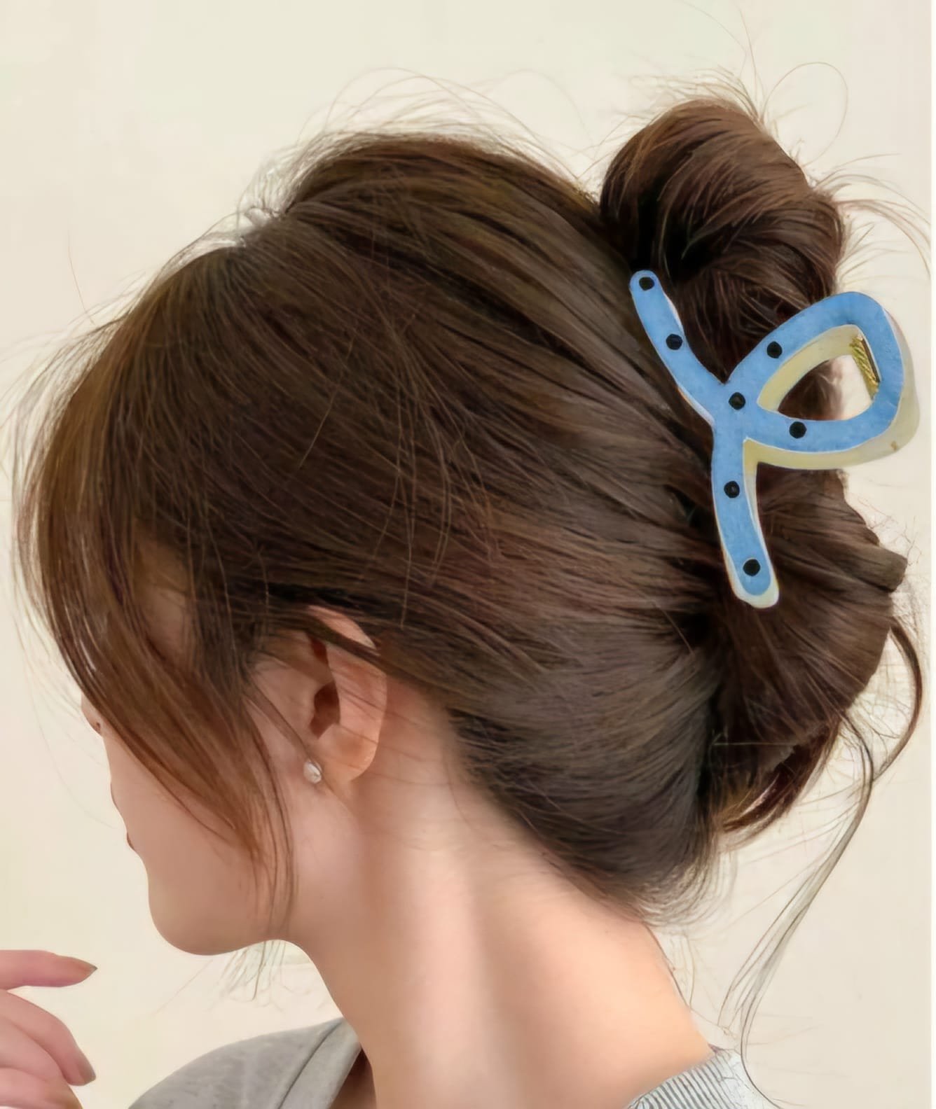 Looped Denim Hair Claw - Image 2