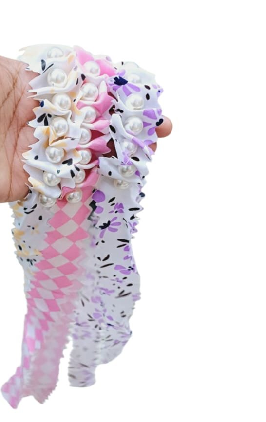 Ribbon Pearl Hair Rubber - Image 4