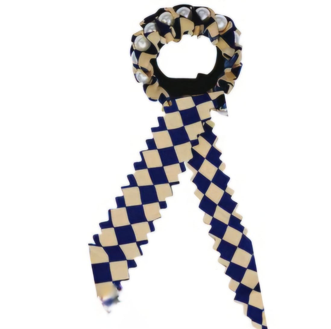 Ribbon Pearl Hair Rubber