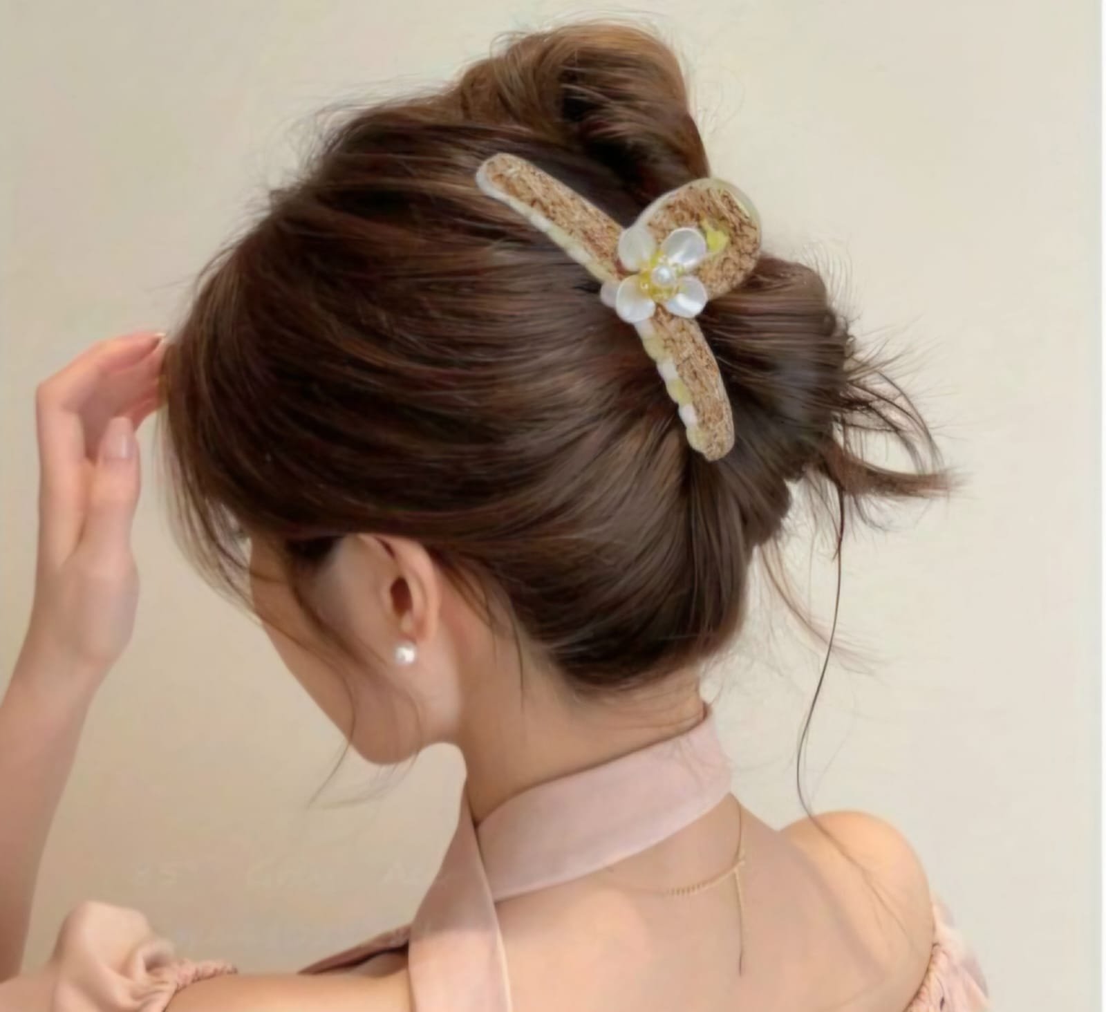 T Shaped Flower Hair Claw